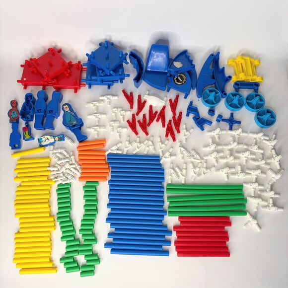 Knickerbocker Other - Knickerbocker Fiddlesticks Giant Toy Builder Large bundle with people 1979